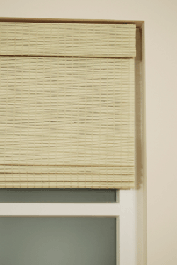 Bamboo Wood Roman Blind Taupe