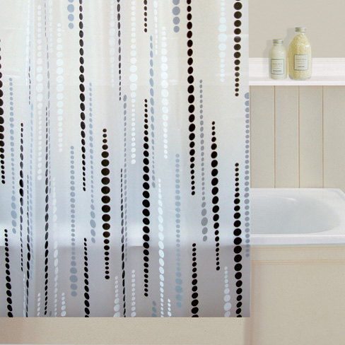 Chrome Beads Shower Curtain