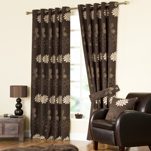 Funky Floral Eyelet Curtain