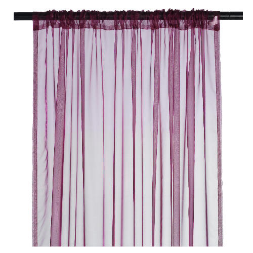 Plain Voile Channel Top Curtain