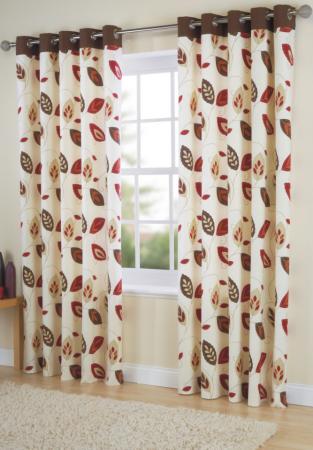 Akita Eyelet Chocolate Curtains