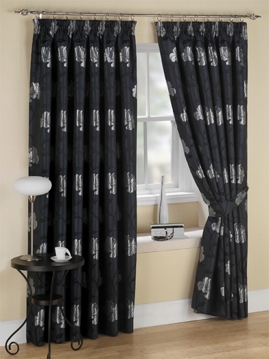 Alani Black Ready Made Curtains