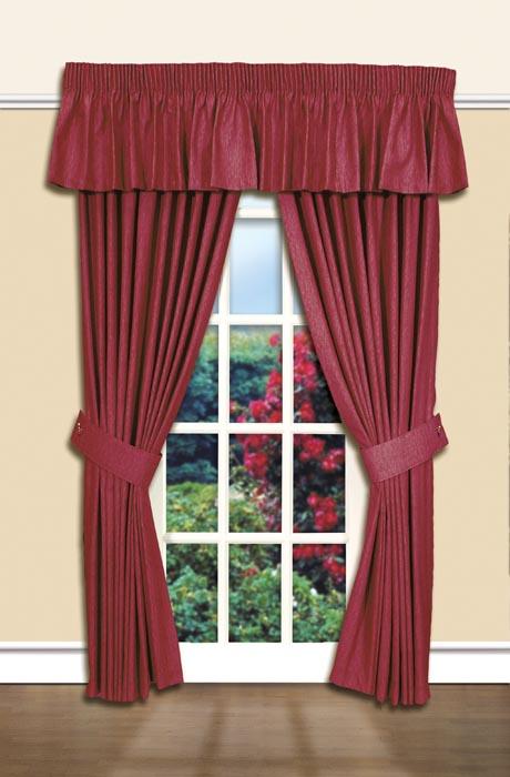 Barkweave-Berry Curtains