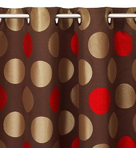 Bold Spot Eyelet Curtains