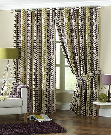 Cadiz Aubergine Curtains