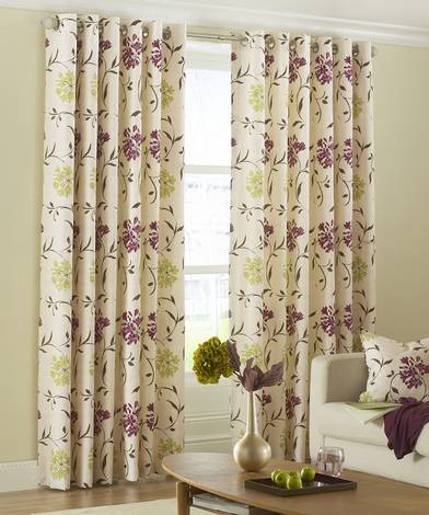 Cetona Plum & Apple Ready Made Curtains