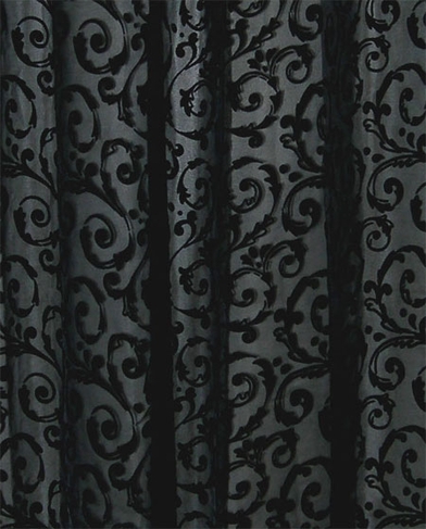 Chic Eyelet Black Voile Panels