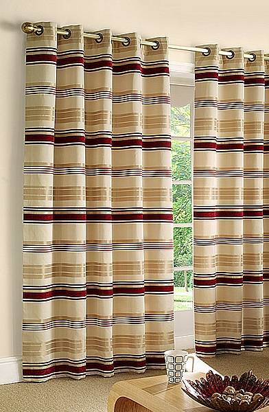 Loretta Red Ready Made Curtains