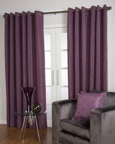 Matrix Grape Ready Made Curtains