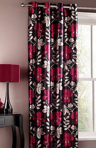 Mimosa Black Ready Made Curtains