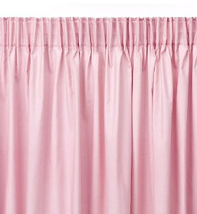 Pink Pencil Pleat Curtains