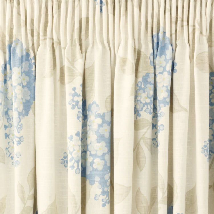 Portland Floral Pencil Pleat Ready Made Curtains