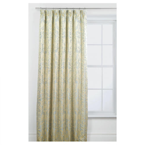 Damask Jacquard Lined Pencil Pleat Curtains