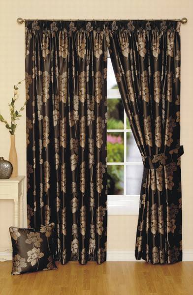 Toledo Black Ready Made Curtains