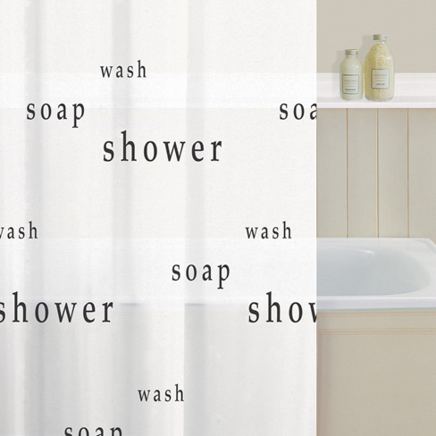 Words Shower Curtain